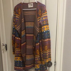 Savanna Jane Colorful Geometric Cardigan